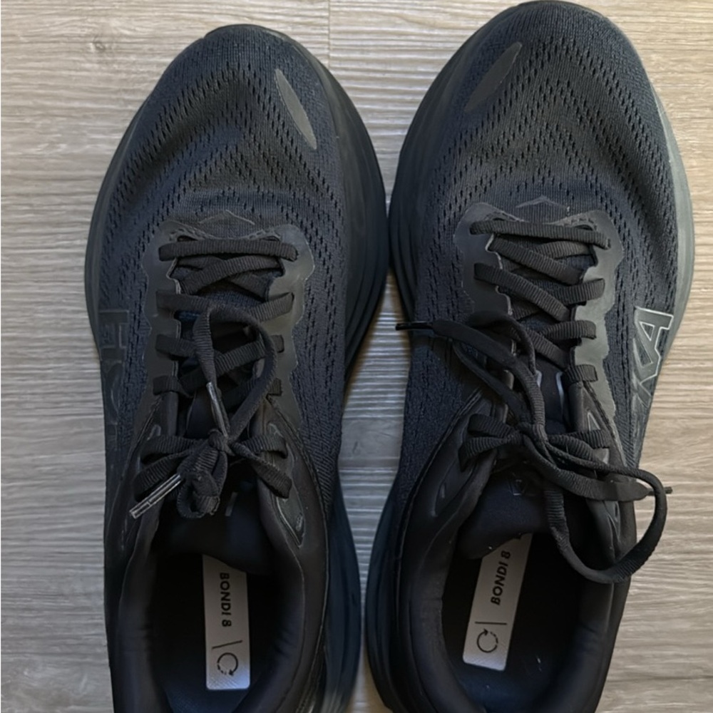 Hoka Bondi 8 Running Men's Black Athletic Shoes